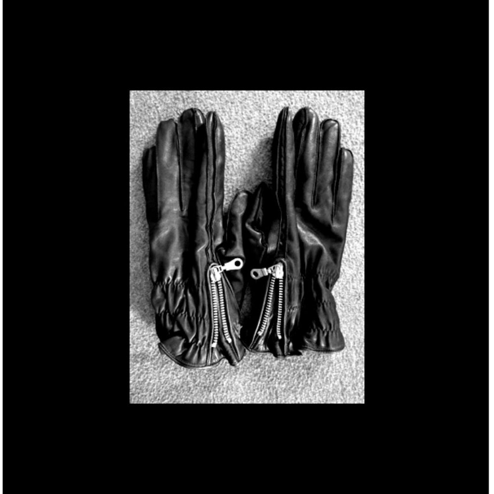 New Rare & Unique Men's Top Grain High Grade Genuine Leather Zippered Gloves